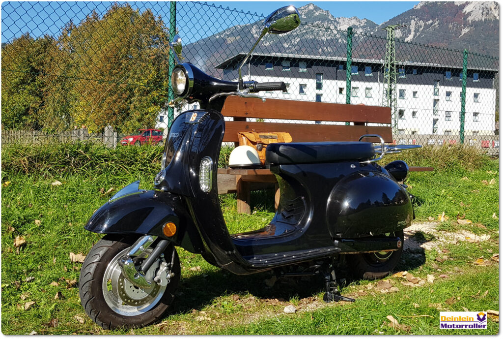 Classische_Elektroroller_Von_EMCO_Deinlein_Motorroller_nähe_Salzburg_Bad_Reichenhall_Freilassing