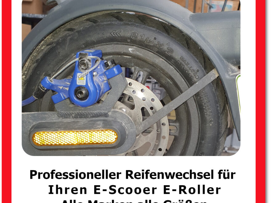 Reifenwechsel für E-Scooter E-Roller bei Deinlein Hammerau